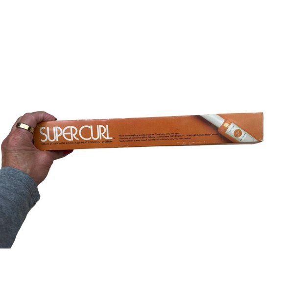 Vintage Super Curl Gillette Steam Styler Adjustable Heat Curling Iron Wand New - Picture 12 of 12